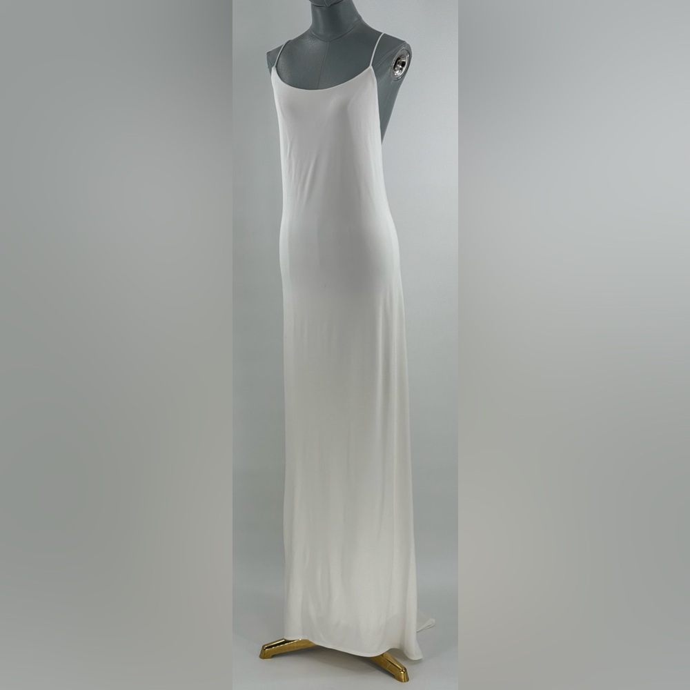 🆕 RAT & BOA 🧿 NWOT Amora Back Draped Jersey Dress, White - Sz XS - Picture 3 of 15